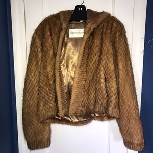Popcorn Mink Fur Coat